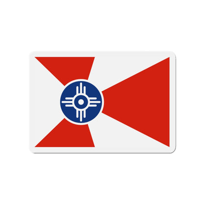 Flag of Wichita Kansas - Die-Cut Magnet-3" x 3"-The Sticker Space