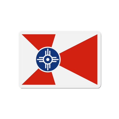 Flag of Wichita Kansas - Die-Cut Magnet-5" x 5"-The Sticker Space