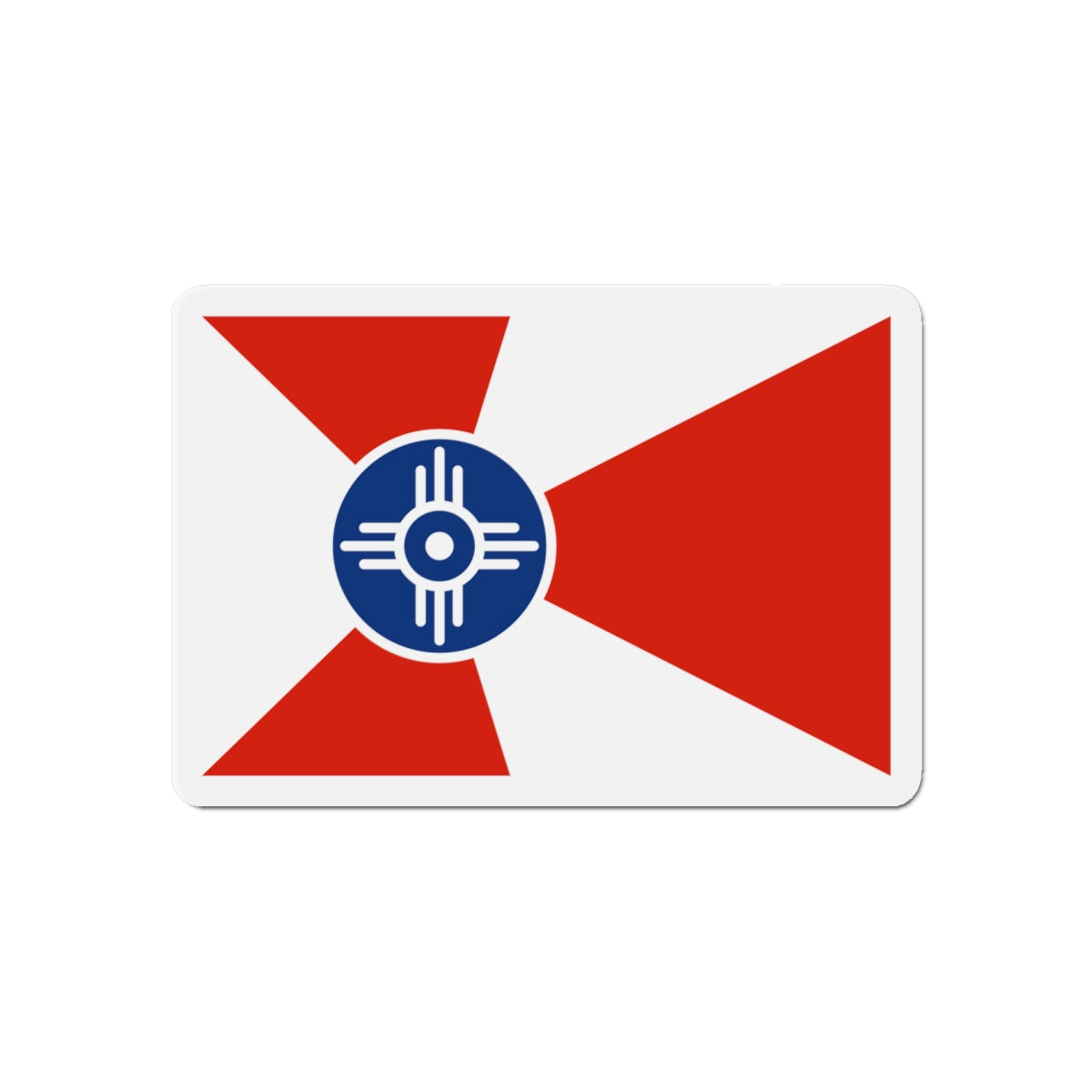 Flag of Wichita Kansas - Die-Cut Magnet-6 × 6"-The Sticker Space