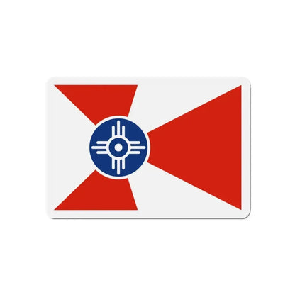 Flag of Wichita Kansas - Refrigerator Magnet 5 Inch - The Sticker Space