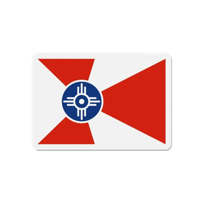 Flag of Wichita Kansas - Refrigerator Magnet 6 Inch - The Sticker Space