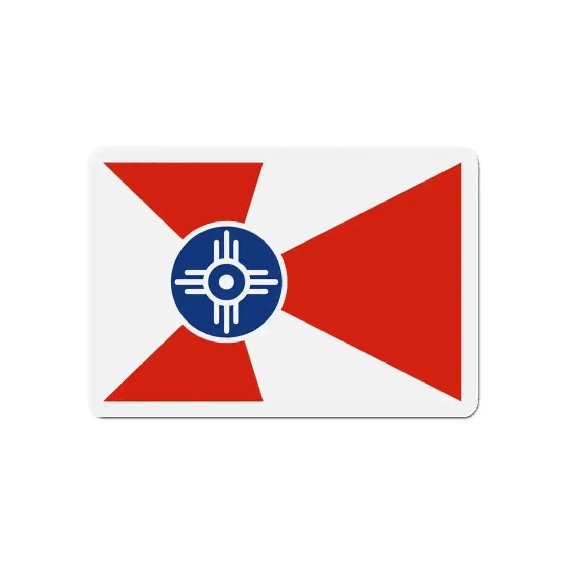Flag of Wichita Kansas - Refrigerator Magnet - The Sticker Space