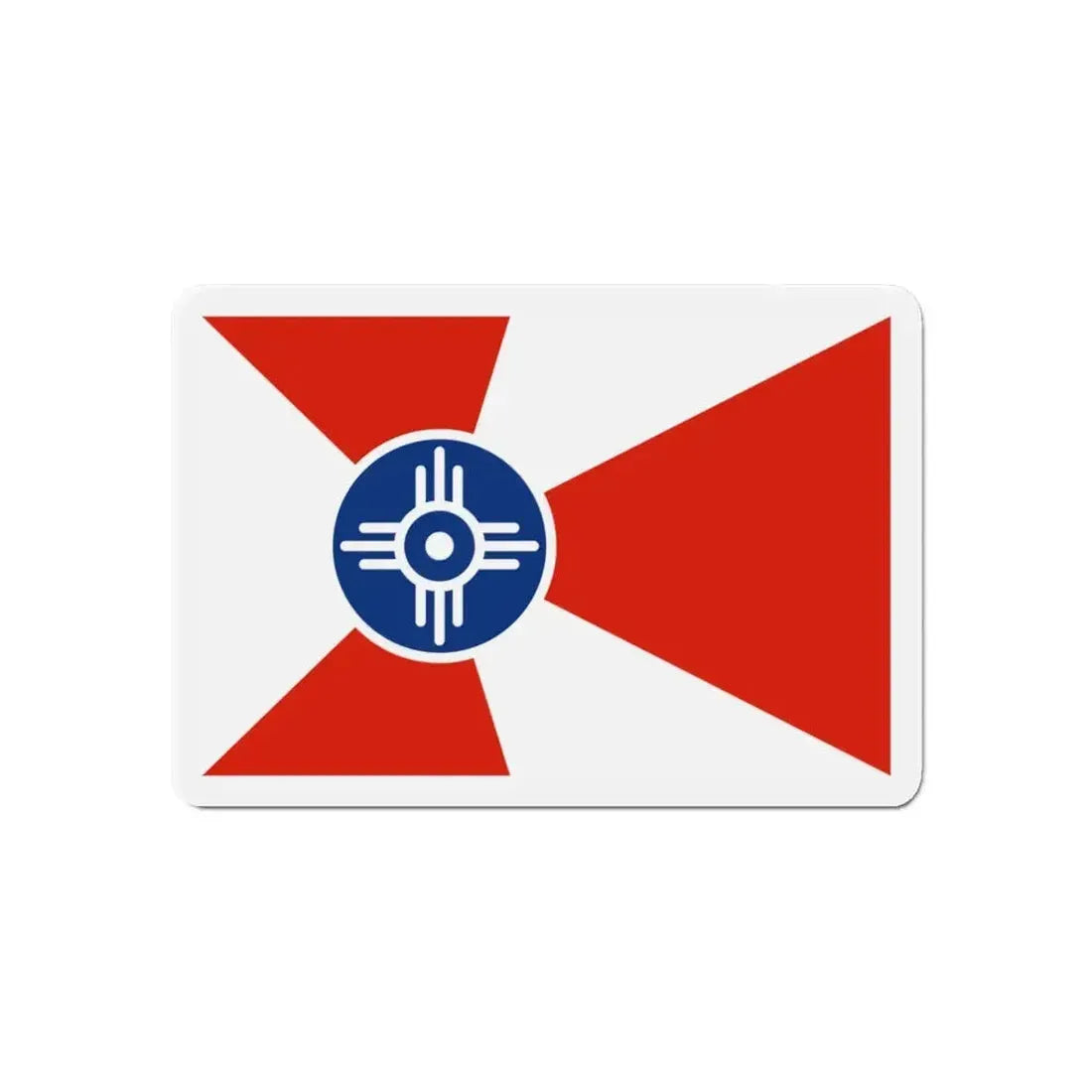 Flag of Wichita Kansas - Refrigerator Magnet - The Sticker Space