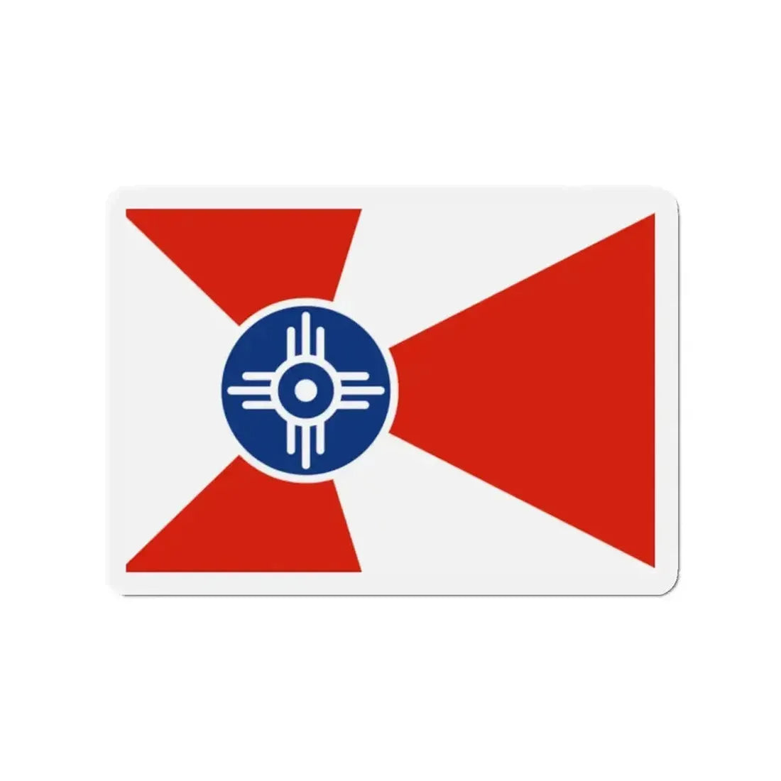 Flag of Wichita Kansas - Refrigerator Magnet - The Sticker Space