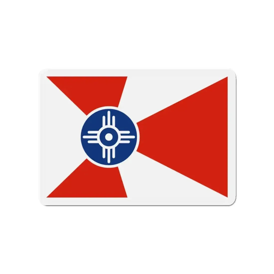 Flag of Wichita Kansas - Refrigerator Magnet - The Sticker Space