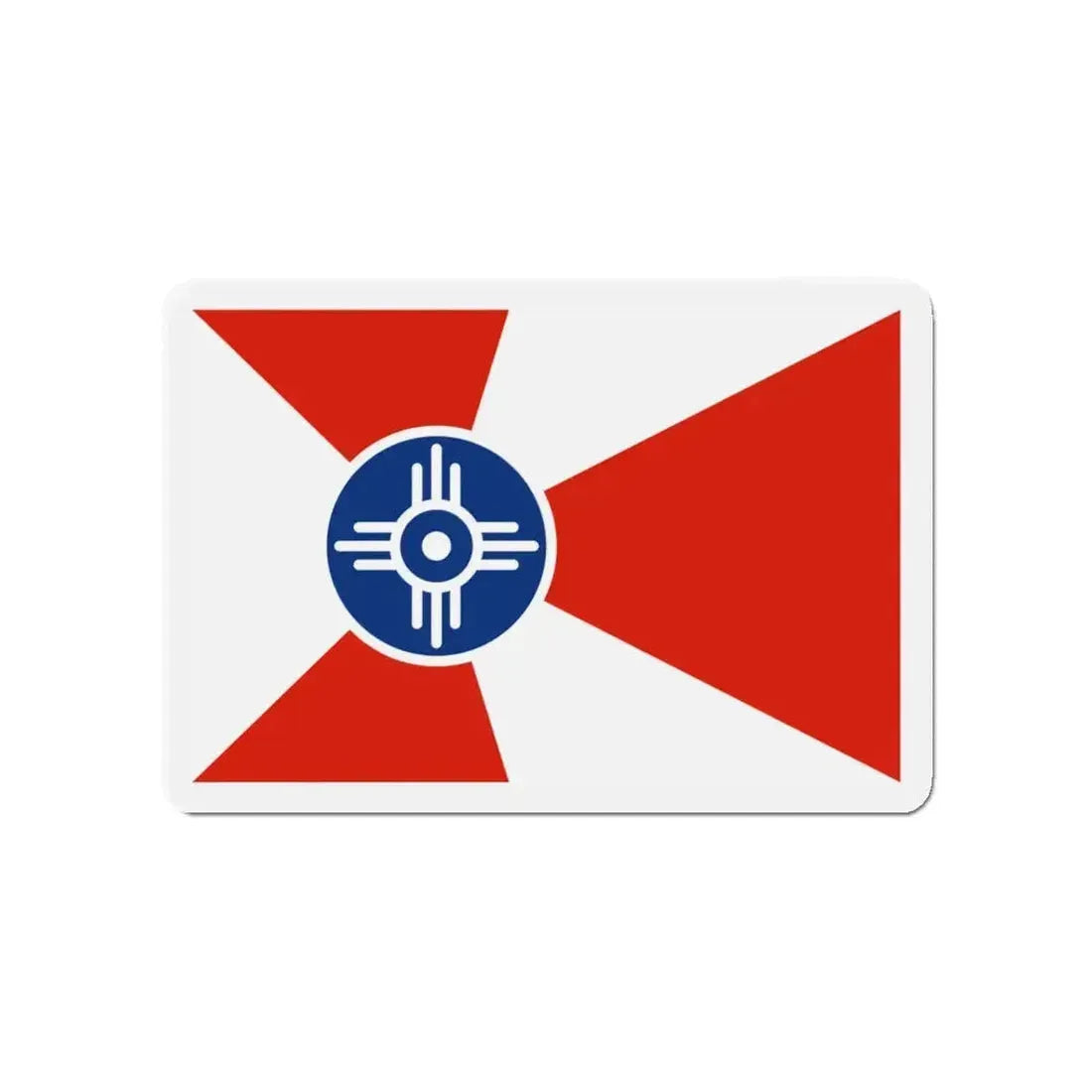 Flag of Wichita Kansas - Refrigerator Magnet - The Sticker Space