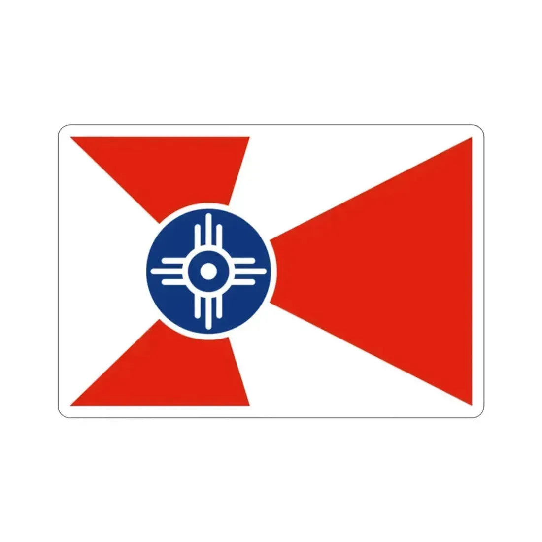 Flag of Wichita Kansas USA STICKER Vinyl Die-Cut Decal 2 Inch - The Sticker Space