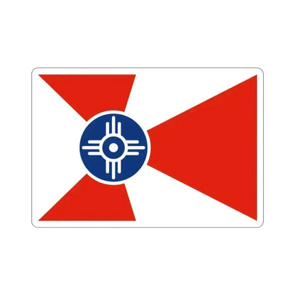 Flag of Wichita Kansas USA STICKER Vinyl Die-Cut Decal 2 Inch - The Sticker Space