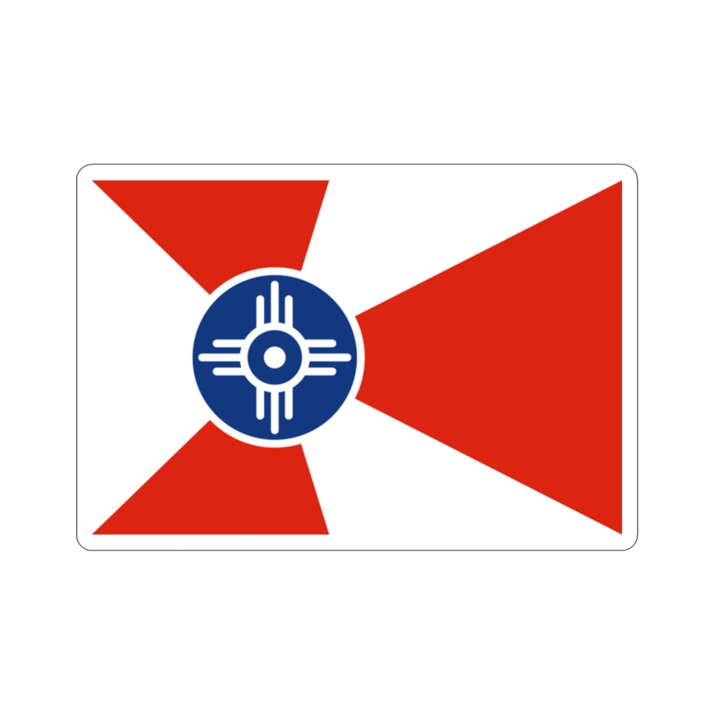 Flag of Wichita Kansas USA STICKER Vinyl Die-Cut Decal-2 Inch-The Sticker Space