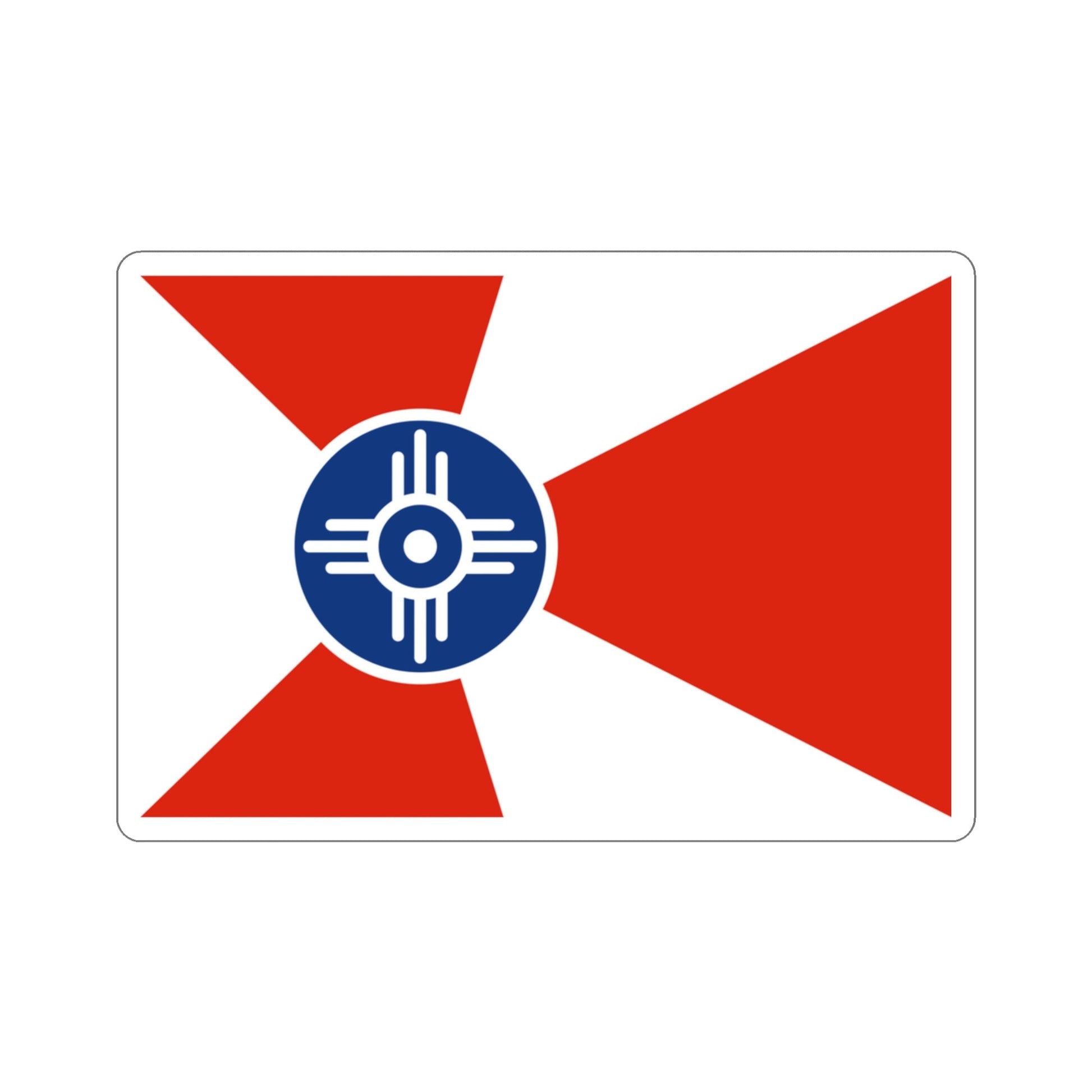 Flag of Wichita Kansas USA STICKER Vinyl Die-Cut Decal-3 Inch-The Sticker Space