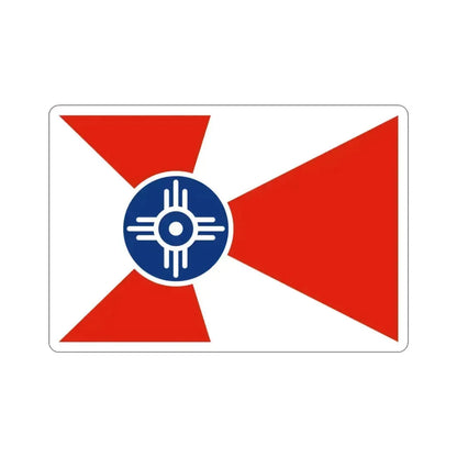 Flag of Wichita Kansas USA STICKER Vinyl Die-Cut Decal 3 Inch - The Sticker Space