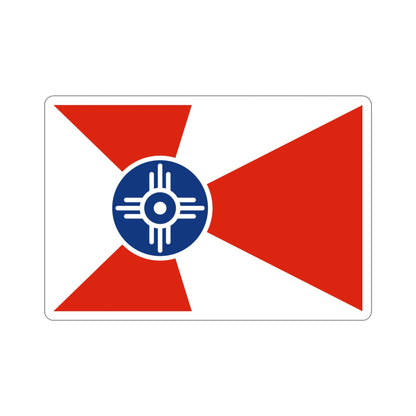 Flag of Wichita Kansas USA STICKER Vinyl Die-Cut Decal-4 Inch-The Sticker Space