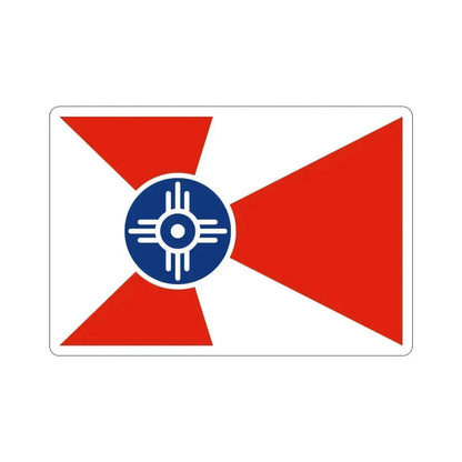 Flag of Wichita Kansas USA STICKER Vinyl Die-Cut Decal 4 Inch - The Sticker Space