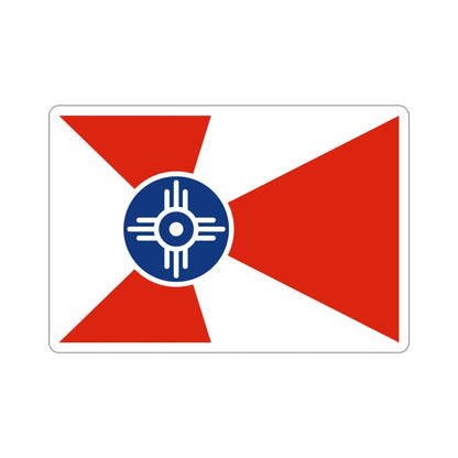 Flag of Wichita Kansas USA STICKER Vinyl Die-Cut Decal-5 Inch-The Sticker Space