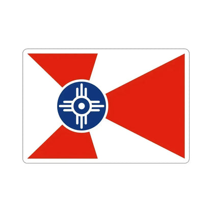 Flag of Wichita Kansas USA STICKER Vinyl Die-Cut Decal 5 Inch - The Sticker Space