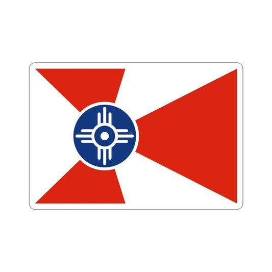 Flag of Wichita Kansas USA STICKER Vinyl Die-Cut Decal-6 Inch-The Sticker Space