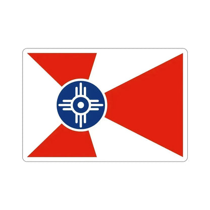 Flag of Wichita Kansas USA STICKER Vinyl Die-Cut Decal 6 Inch - The Sticker Space