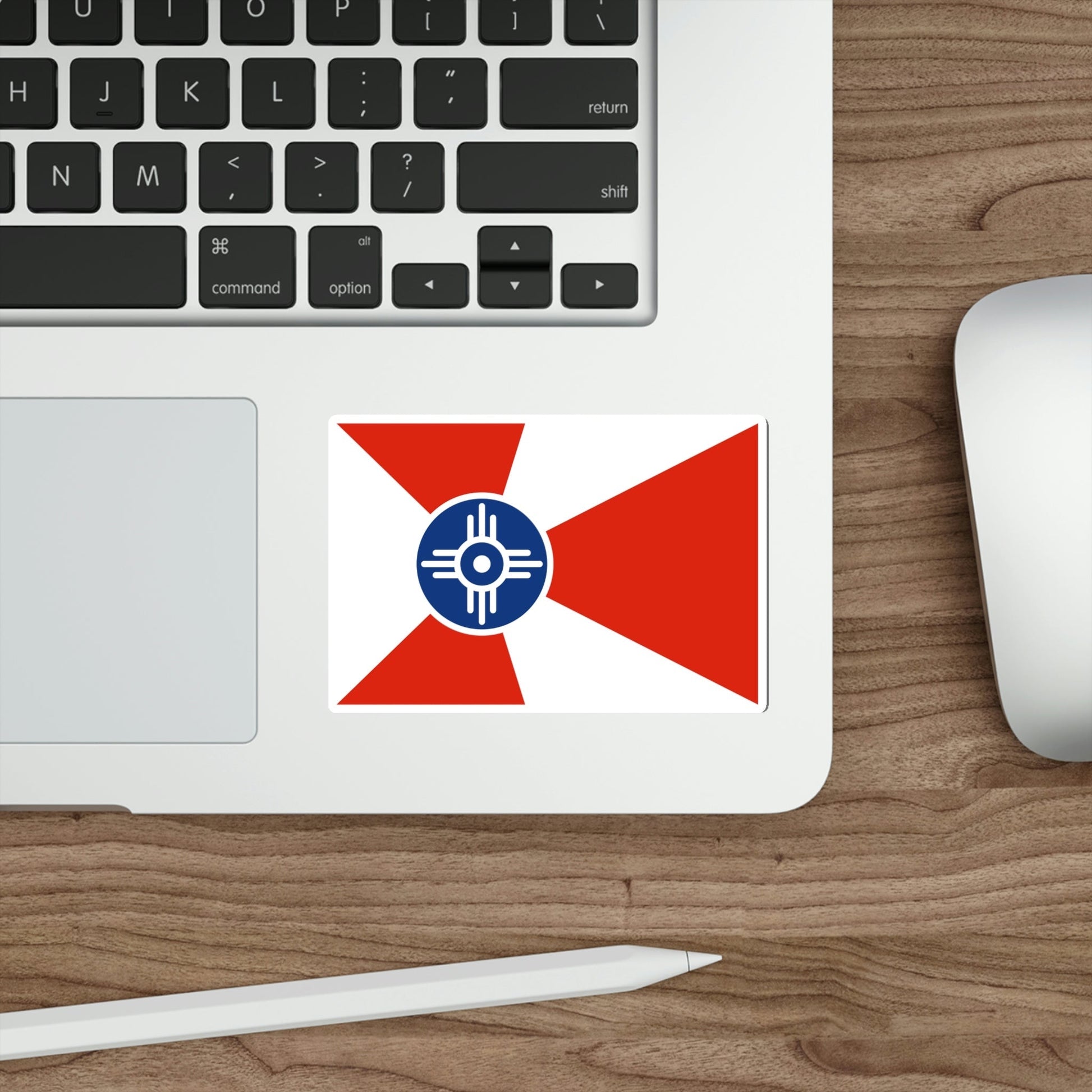 Flag of Wichita Kansas USA STICKER Vinyl Die-Cut Decal-The Sticker Space