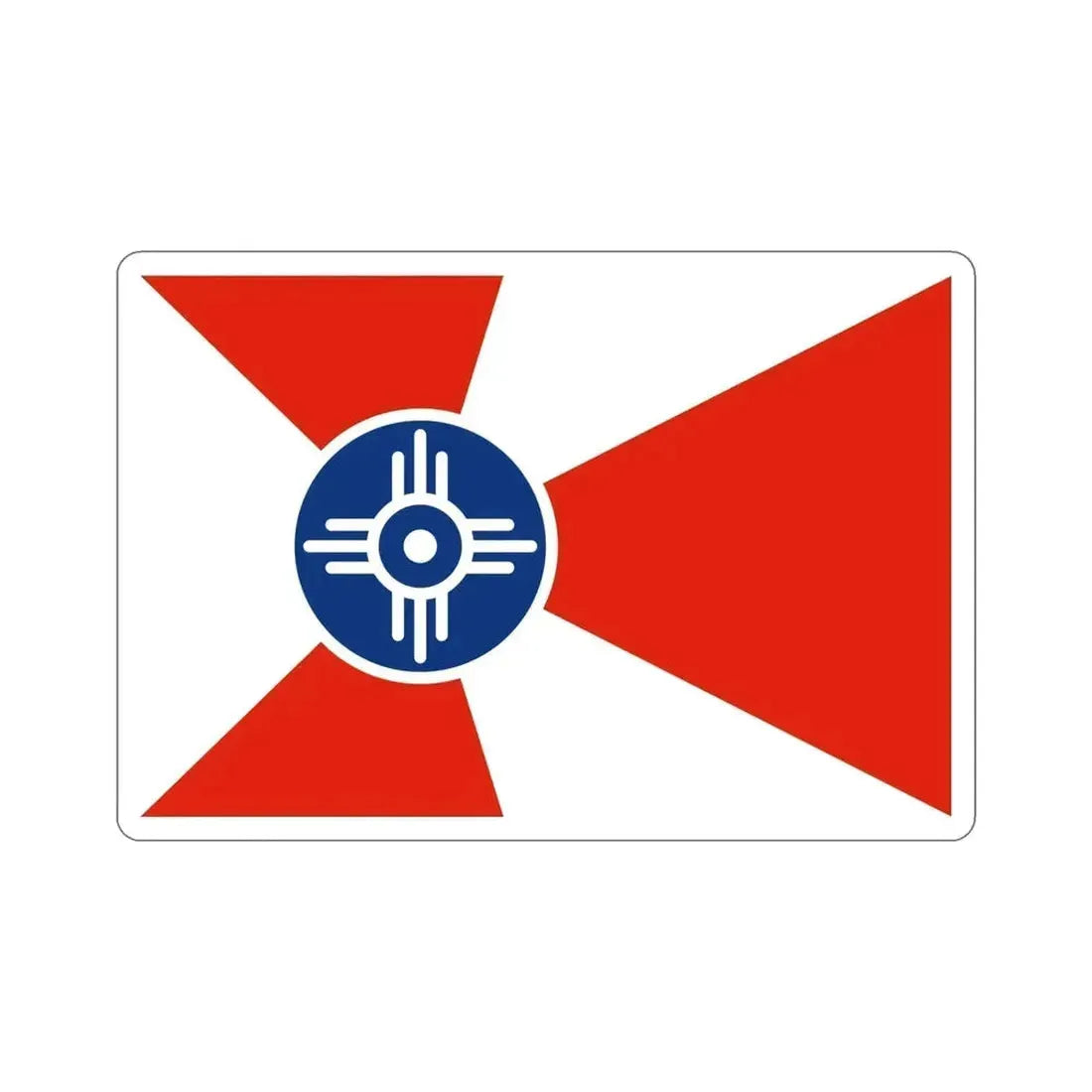 Flag of Wichita Kansas USA STICKER Vinyl Die-Cut Decal - The Sticker Space