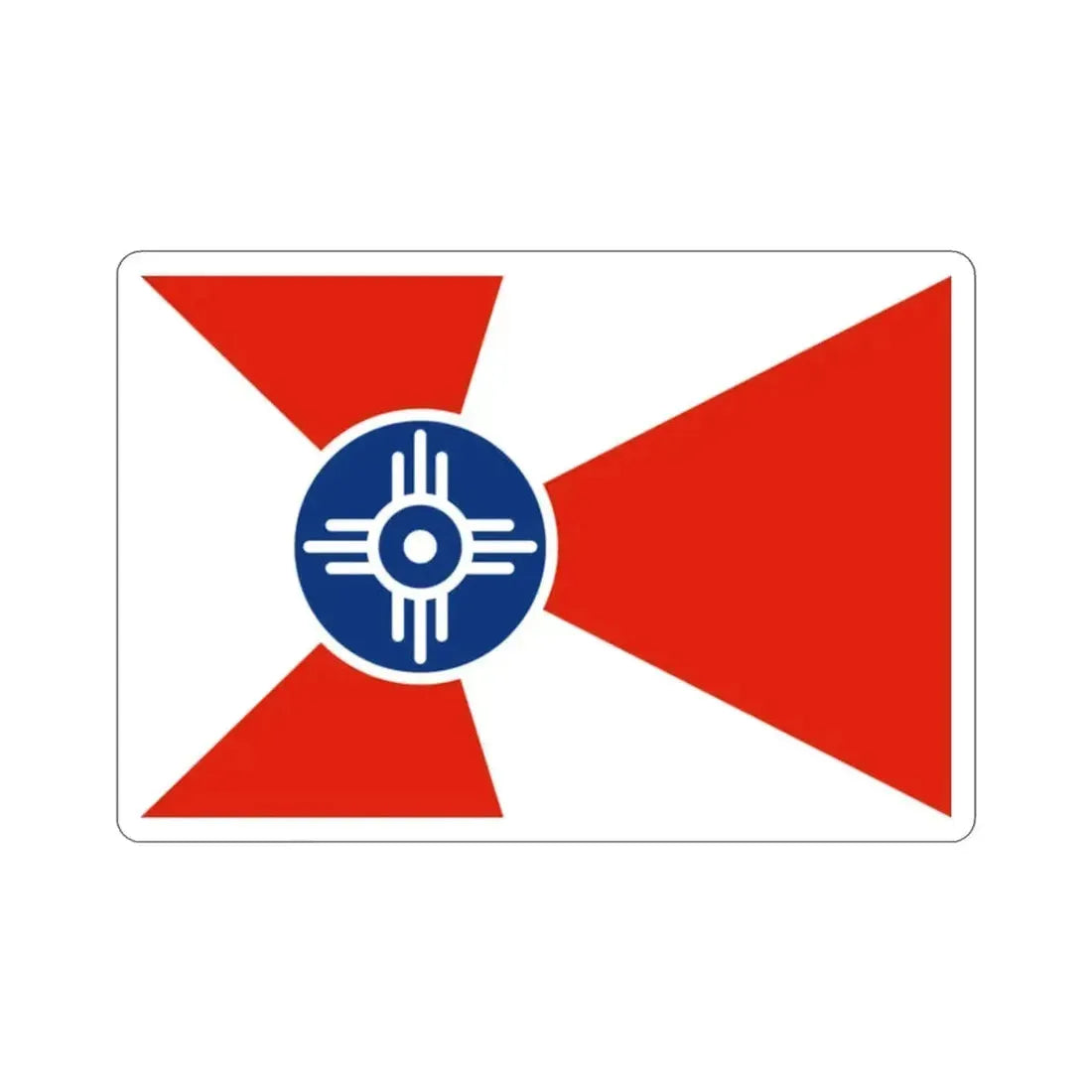 Flag of Wichita Kansas USA STICKER Vinyl Die-Cut Decal - The Sticker Space