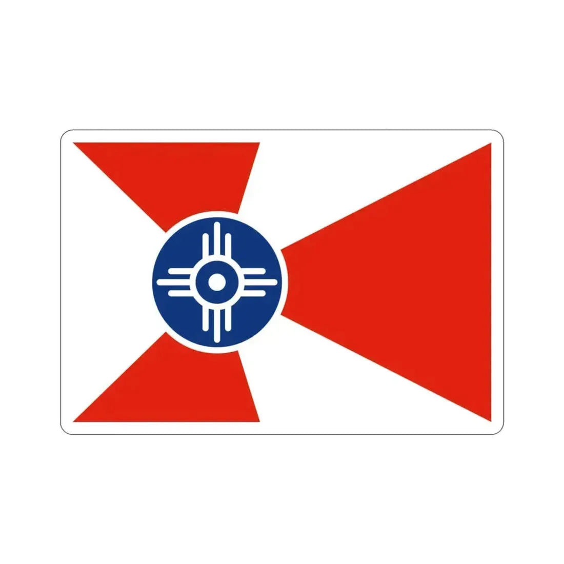 Flag of Wichita Kansas USA STICKER Vinyl Die-Cut Decal - The Sticker Space