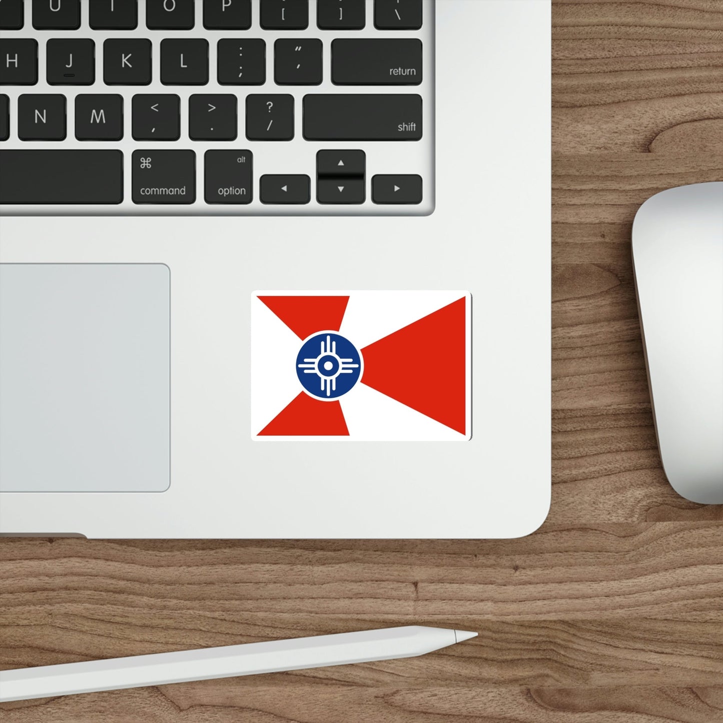 Flag of Wichita Kansas USA STICKER Vinyl Die-Cut Decal-The Sticker Space