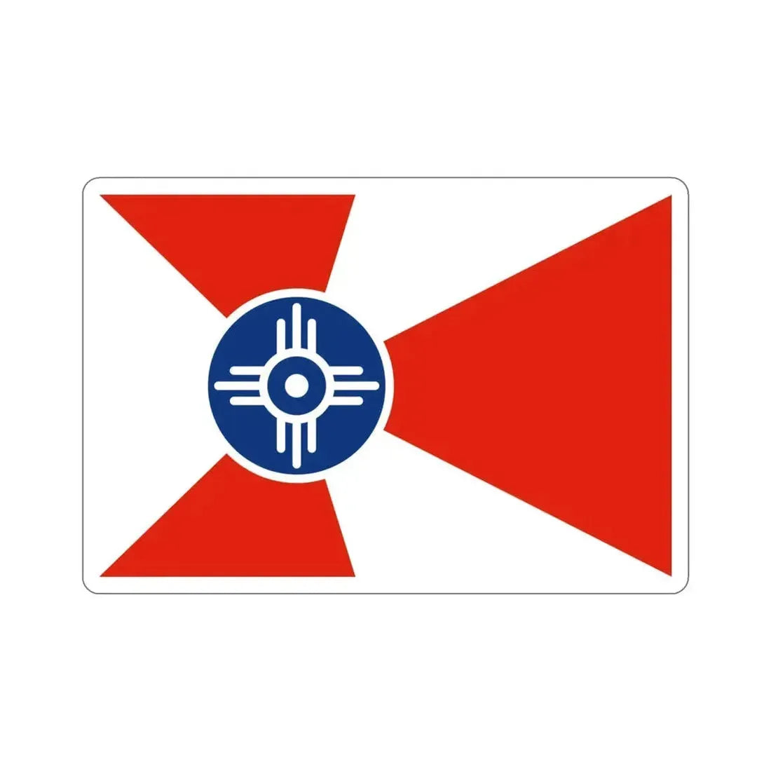Flag of Wichita Kansas USA STICKER Vinyl Die-Cut Decal - The Sticker Space