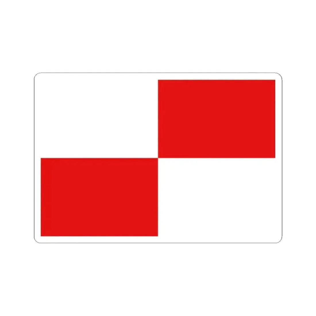 Flag of Wielsbeke (Belgium) STICKER Vinyl Kiss-Cut Decal 2 Inch White - The Sticker Space