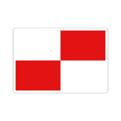 Flag of Wielsbeke (Belgium) STICKER Vinyl Kiss-Cut Decal 2 Inch White - The Sticker Space