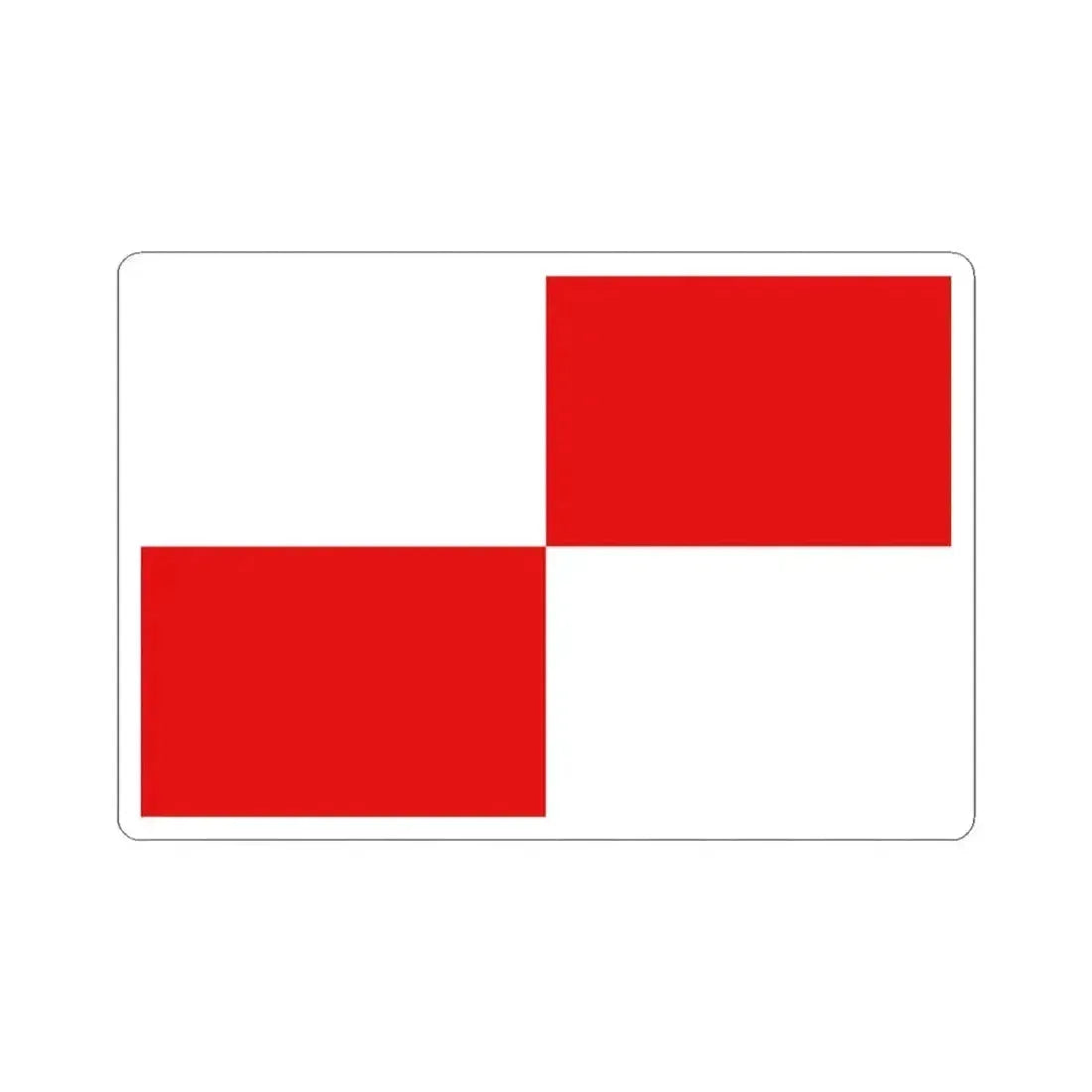 Flag of Wielsbeke (Belgium) STICKER Vinyl Kiss-Cut Decal 3 Inch White - The Sticker Space