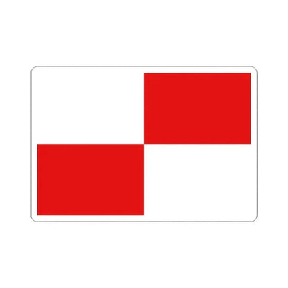 Flag of Wielsbeke (Belgium) STICKER Vinyl Kiss-Cut Decal 3 Inch White - The Sticker Space