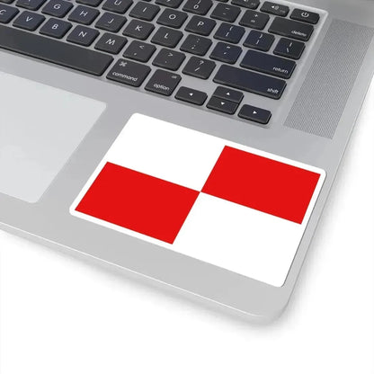 Flag of Wielsbeke (Belgium) STICKER Vinyl Kiss-Cut Decal - The Sticker Space