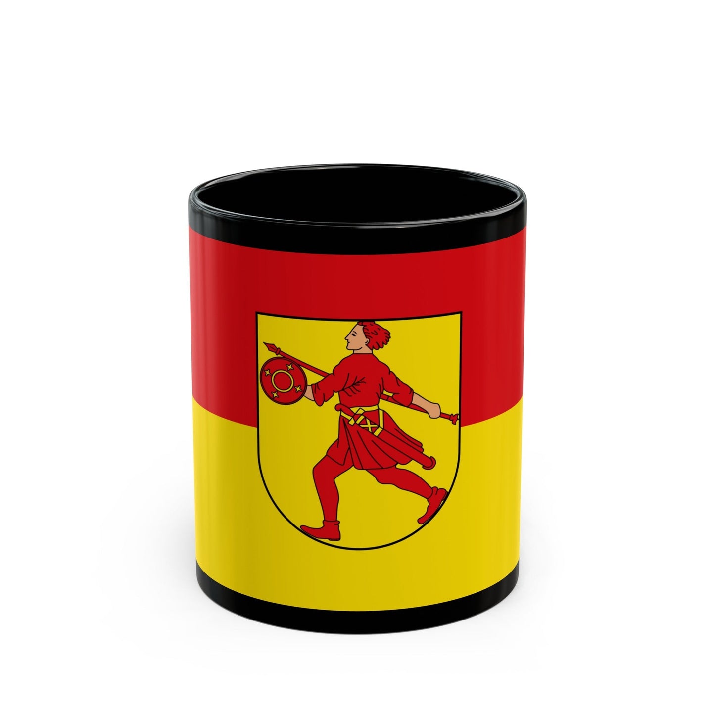 Flag of Wilhelmshaven Germany - Black Coffee Mug-11oz-The Sticker Space