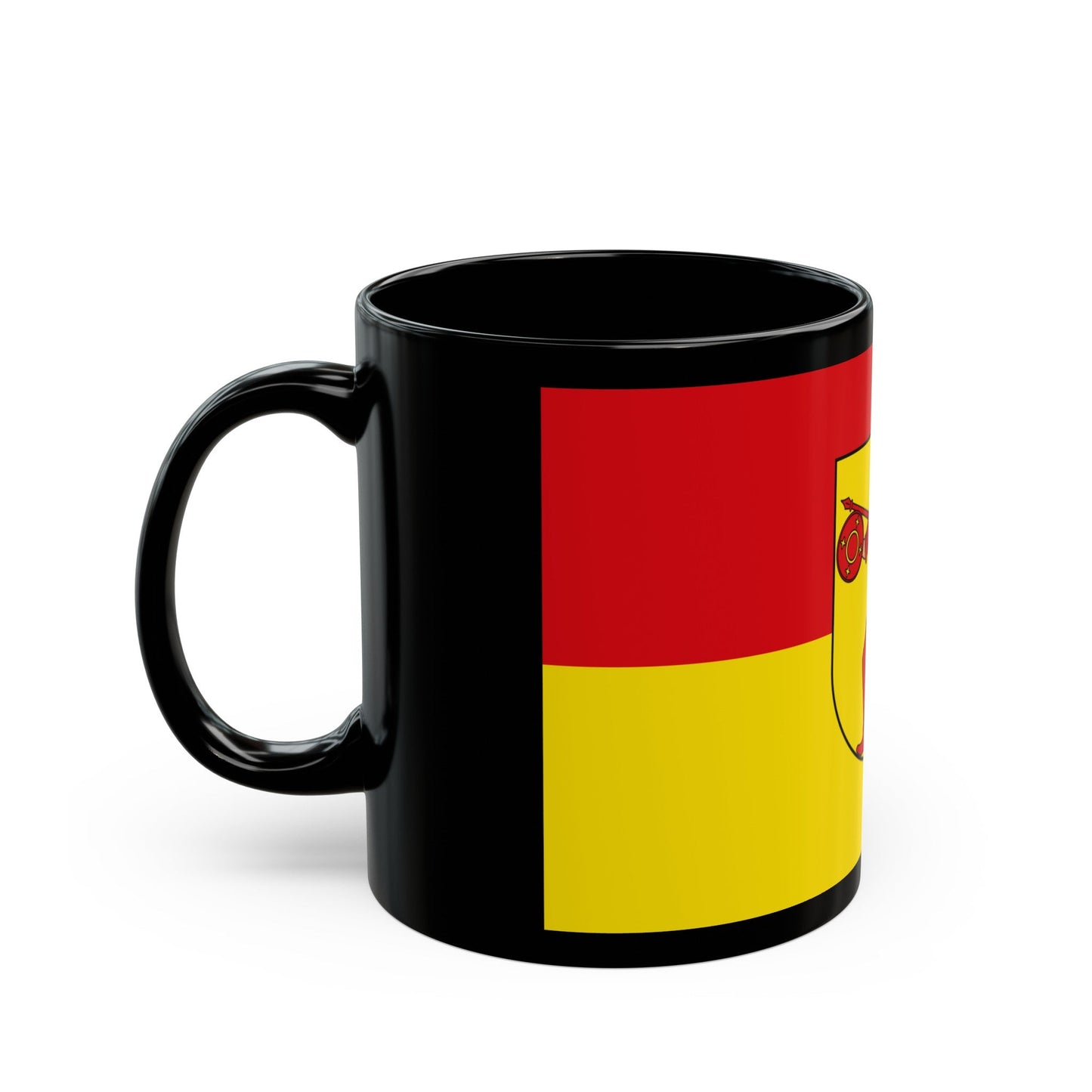 Flag of Wilhelmshaven Germany - Black Coffee Mug-The Sticker Space