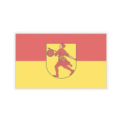 Flag of Wilhelmshaven Germany - STICKER Vinyl Kiss-Cut Decal 4 Inch Transparent - The Sticker Space