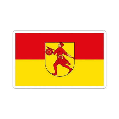 Flag of Wilhelmshaven Germany - STICKER Vinyl Kiss-Cut Decal 4 Inch White - The Sticker Space