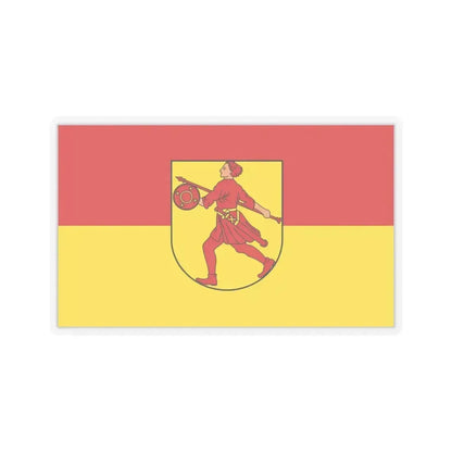 Flag of Wilhelmshaven Germany - STICKER Vinyl Kiss-Cut Decal 6 Inch Transparent - The Sticker Space