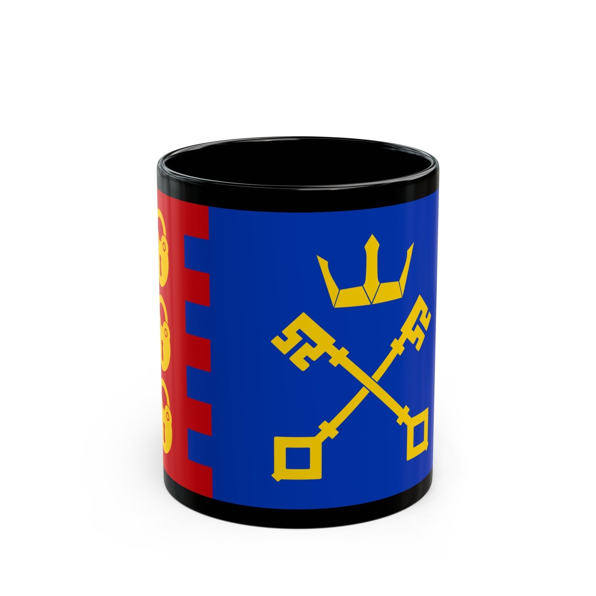 Flag of Willenhall UK - Black Coffee Mug-11oz-The Sticker Space