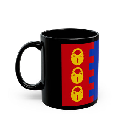 Flag of Willenhall UK - Black Coffee Mug-The Sticker Space