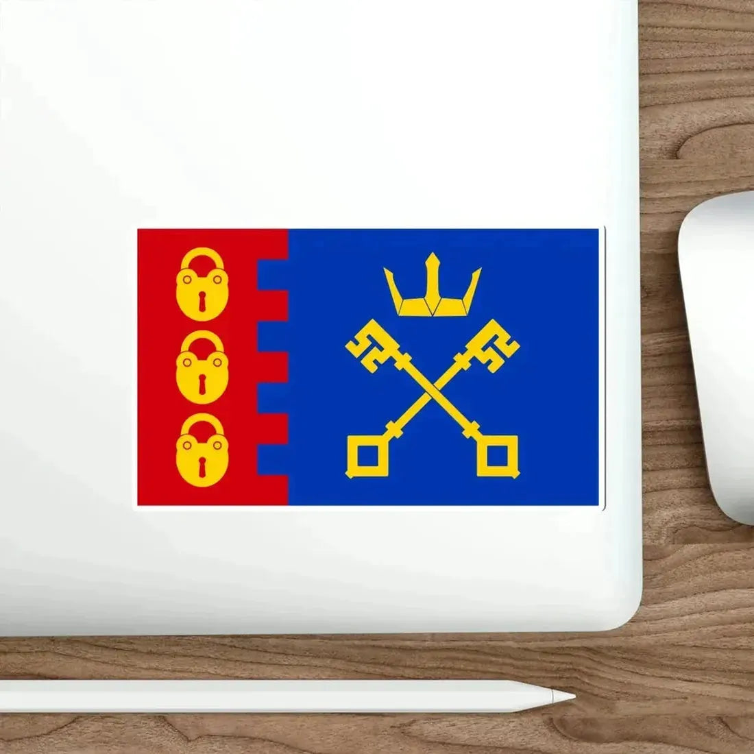 Flag of Willenhall UK STICKER Vinyl Die-Cut Decal - The Sticker Space