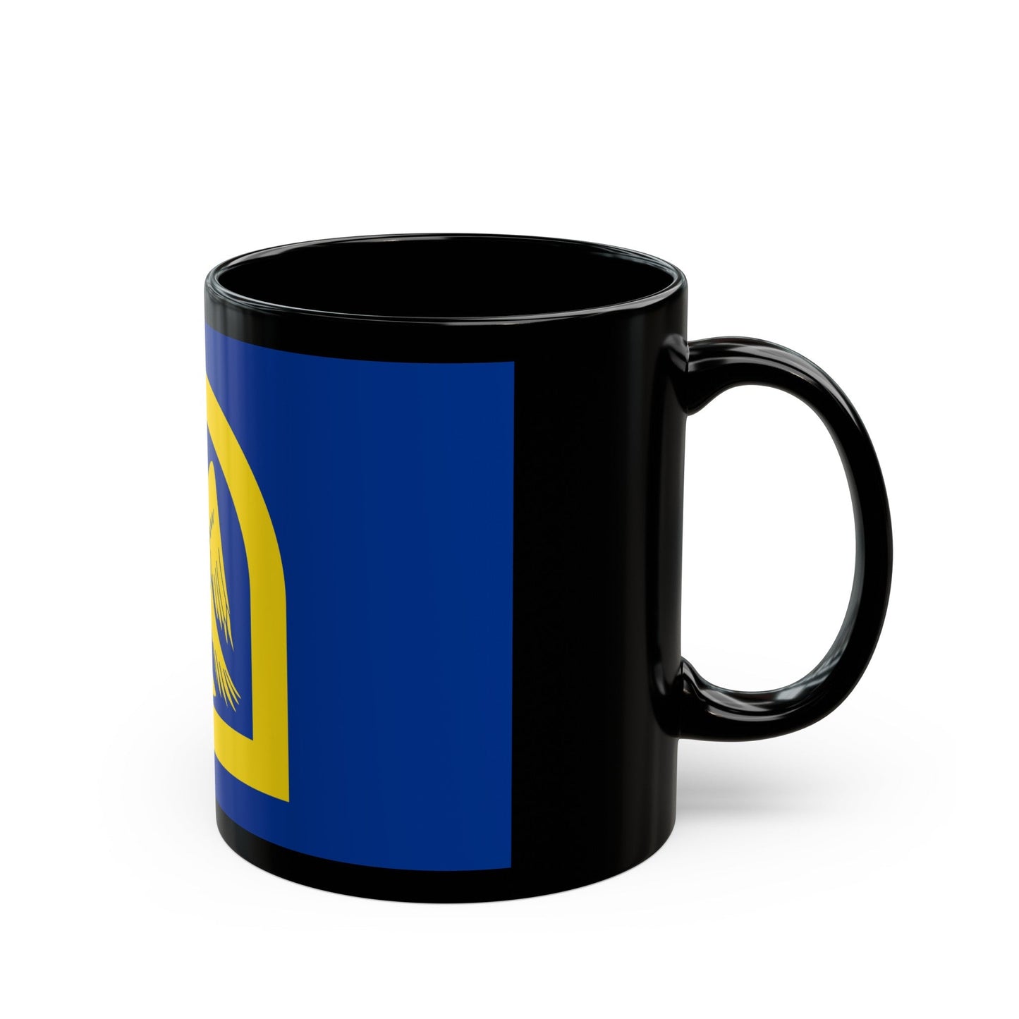 Flag of Wing UK - Black Coffee Mug-The Sticker Space