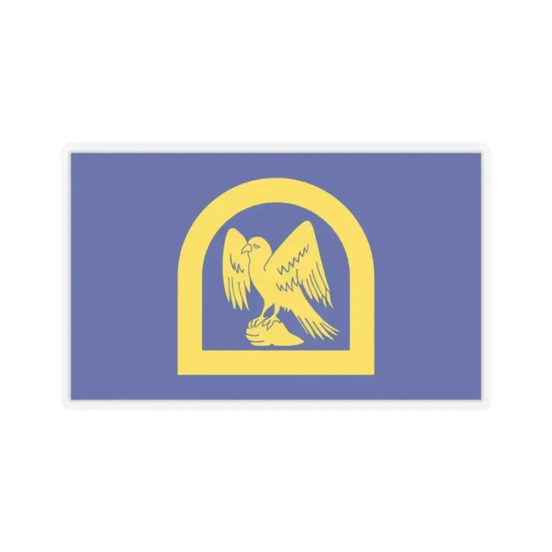 Flag of Wing UK - STICKER Vinyl Kiss-Cut Decal 2 Inch Transparent - The Sticker Space