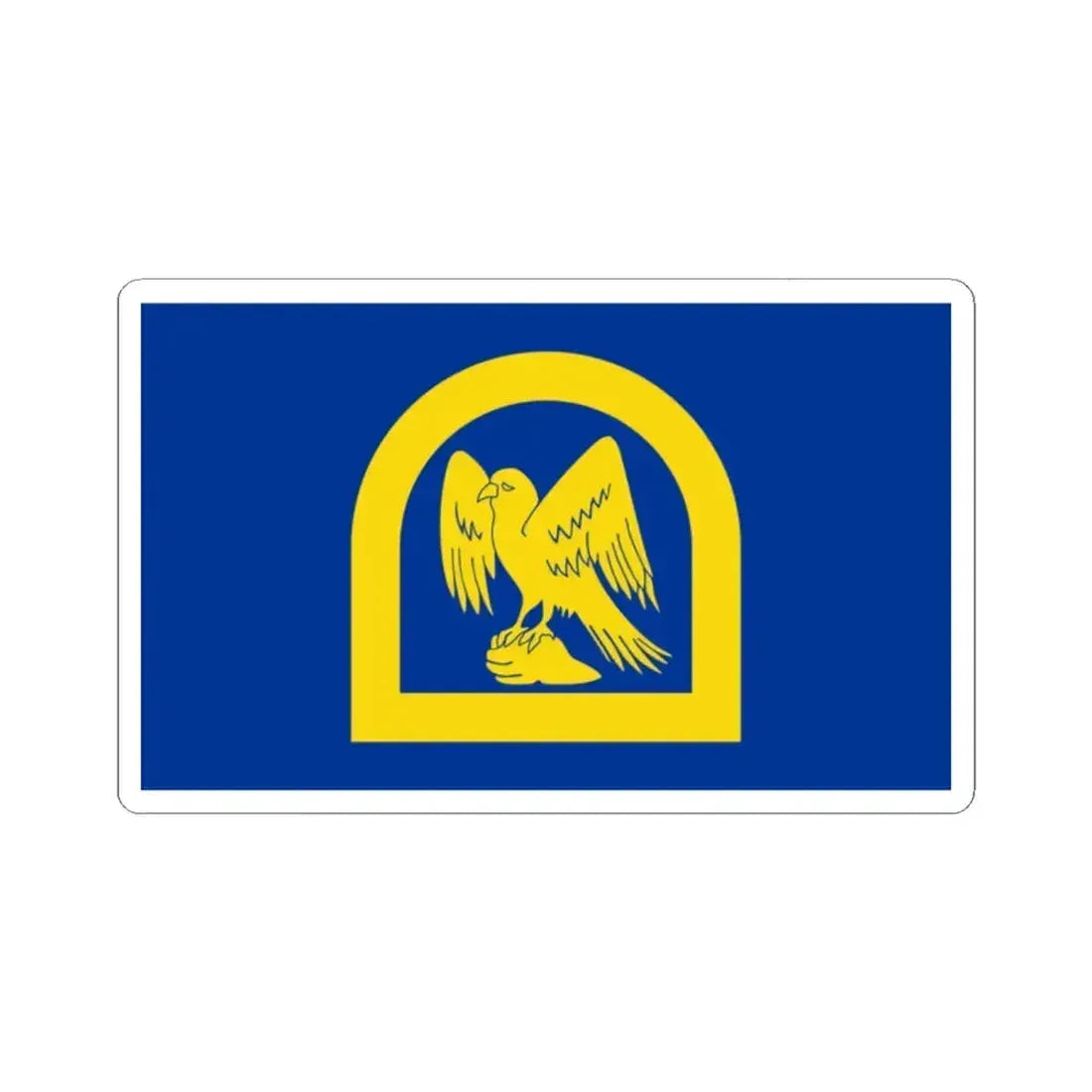 Flag of Wing UK - STICKER Vinyl Kiss-Cut Decal 2 Inch White - The Sticker Space