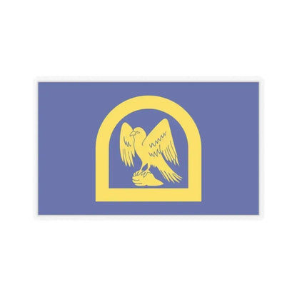 Flag of Wing UK - STICKER Vinyl Kiss-Cut Decal 3 Inch Transparent - The Sticker Space