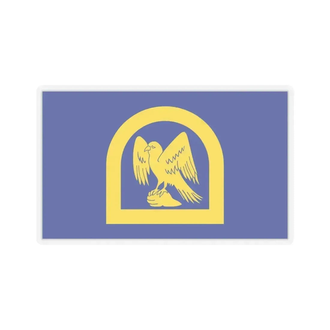 Flag of Wing UK - STICKER Vinyl Kiss-Cut Decal 4 Inch Transparent - The Sticker Space