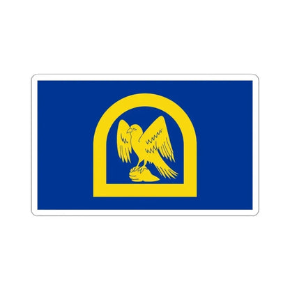 Flag of Wing UK - STICKER Vinyl Kiss-Cut Decal 4 Inch White - The Sticker Space