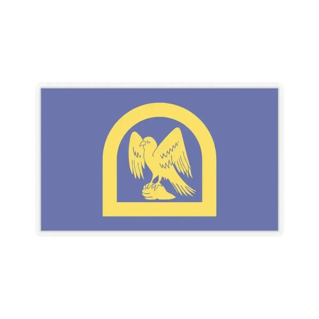 Flag of Wing UK - STICKER Vinyl Kiss-Cut Decal 6 Inch Transparent - The Sticker Space