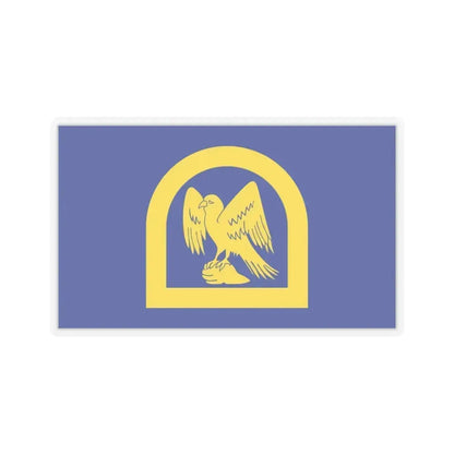 Flag of Wing UK - STICKER Vinyl Kiss-Cut Decal 6 Inch Transparent - The Sticker Space