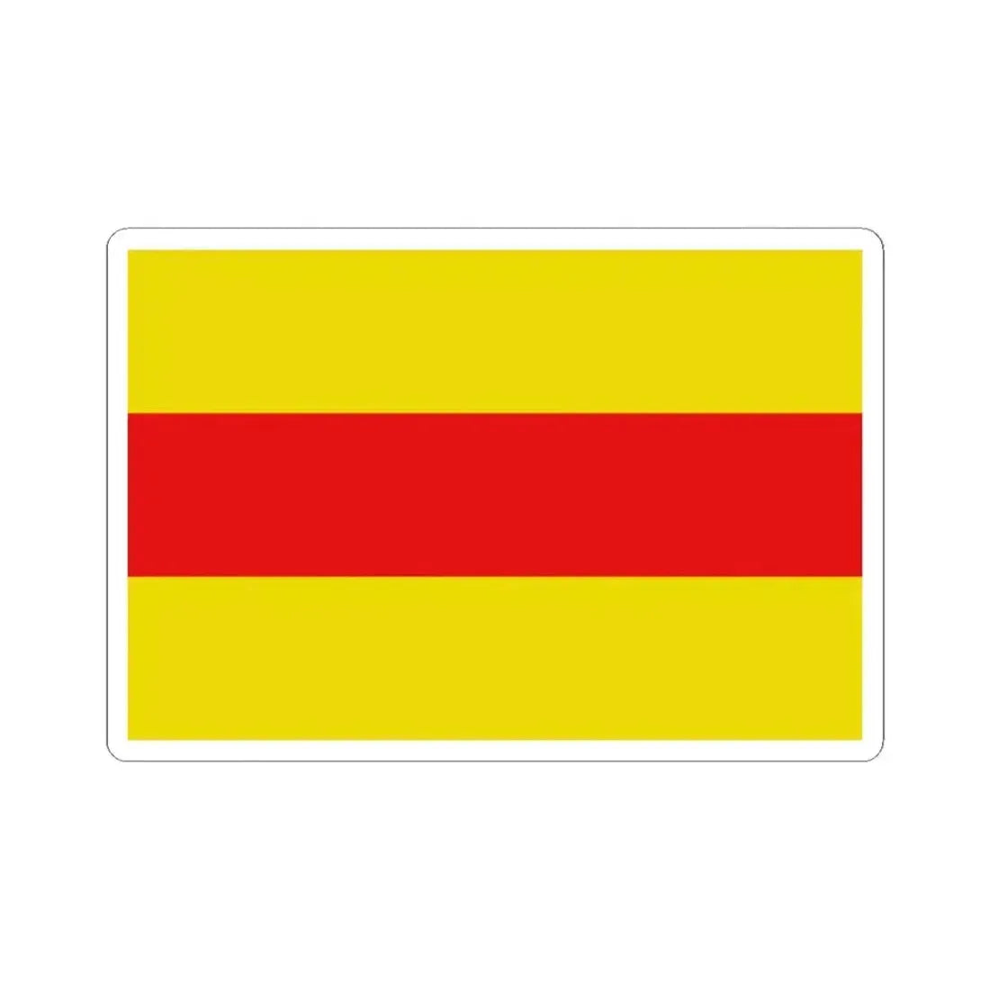 Flag of Wingene (Belgium) STICKER Vinyl Kiss-Cut Decal 2 Inch White - The Sticker Space