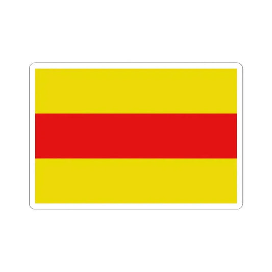 Flag of Wingene (Belgium) STICKER Vinyl Kiss-Cut Decal 2 Inch White - The Sticker Space